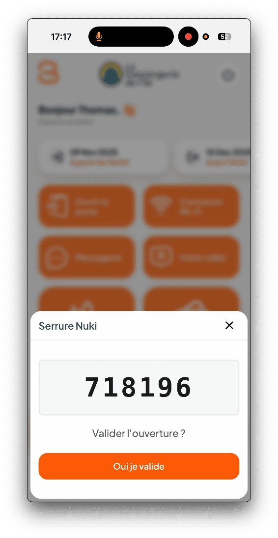 En 1 clic, fini les galères de clés - Ouverture de porte