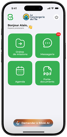 Interface Prestataire